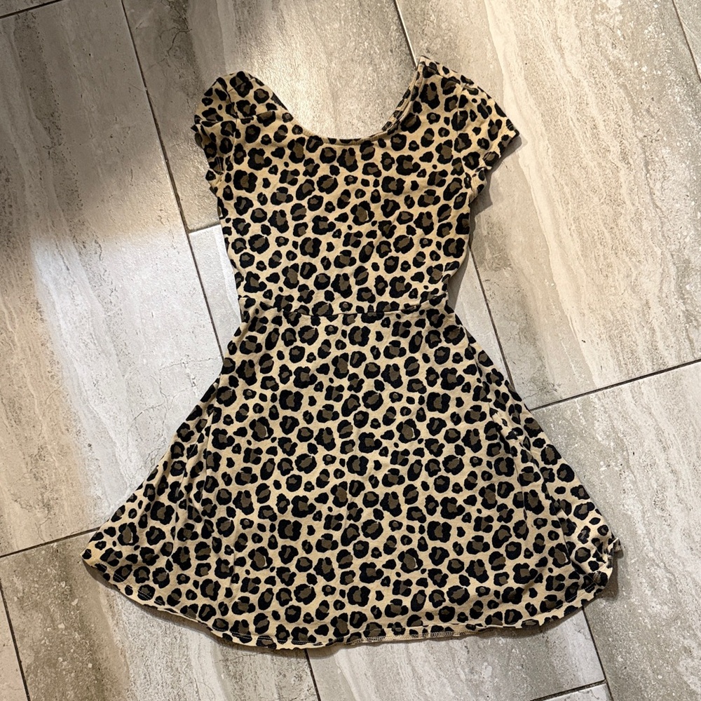 Simply Styled Leopard Print Kids Dress